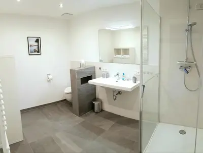 Ein Badezimmer in der Unterkunft Ferienwohnung Alpenfex
