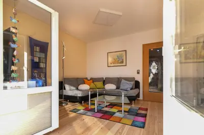 Ein Sitzbereich in der Unterkunft Im Inntal Dahoam