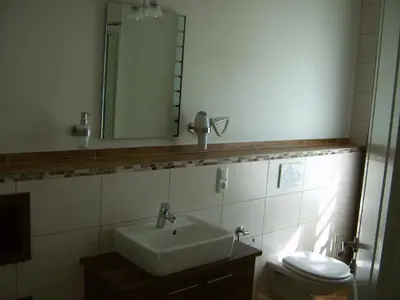 Ein Badezimmer in der Unterkunft Pension Lechner