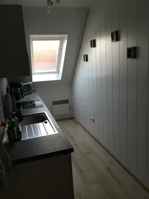 Küche/Küchenzeile in der Unterkunft Ferienwohnung Heigemeir