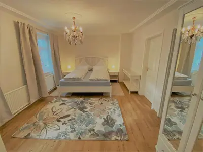 Ein Bett oder Betten in einem Zimmer der Unterkunft Ferienwohnung Giacomelli 4