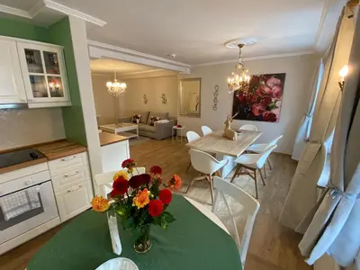 Küche/Küchenzeile in der Unterkunft Ferienwohnung Giacomelli 4