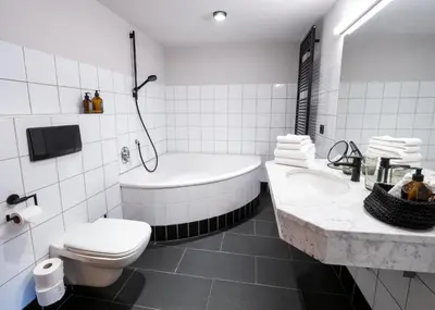 Ein Badezimmer in der Unterkunft Berghotel Sonnenbichl
