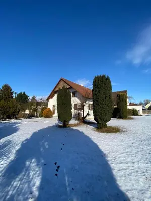 Landhaus in Pförring im Winter