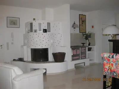 Ein Sitzbereich in der Unterkunft Chalet Valley