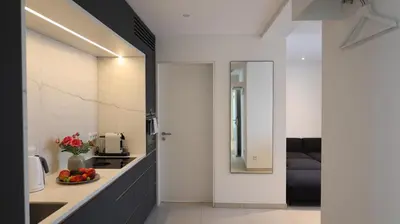 Küche/Küchenzeile in der Unterkunft MUNICH FINEST APARTMENTS