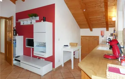 Küche/Küchenzeile in der Unterkunft Ferienwohnung Heidi