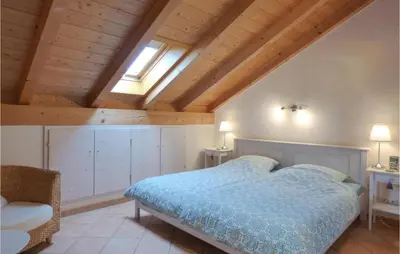 Ein Bett oder Betten in einem Zimmer der Unterkunft Ferienwohnung Heidi