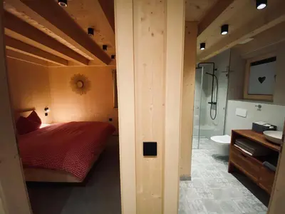 Ein Badezimmer in der Unterkunft Ferienhaus Königsdorf - Urlaub im Tölzer Land