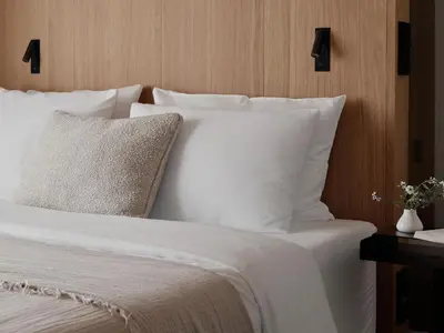 Ein Bett oder Betten in einem Zimmer der Unterkunft Bob W Münchner Freiheit