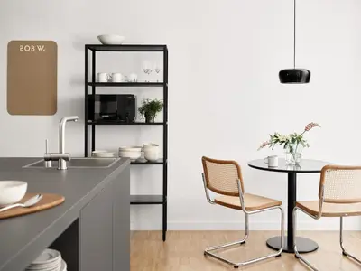 Küche/Küchenzeile in der Unterkunft Bob W Munich Schwabing