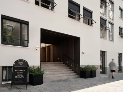Eine Fassade oder ein Eingang zu Bob W Munich Schwabing