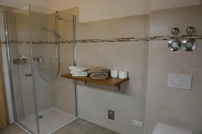 Ein Badezimmer in der Unterkunft Ferienwohnung Fischerhof