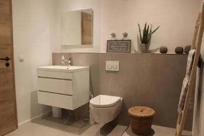 Ein Badezimmer in der Unterkunft Ferienwohnung Oberschopper