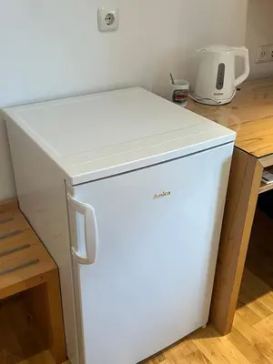 Küche/Küchenzeile in der Unterkunft Boardinghouse Wadenspanner