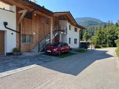 Ein allgemeiner Bergblick oder ein Berglick von der Ferienwohnung aus