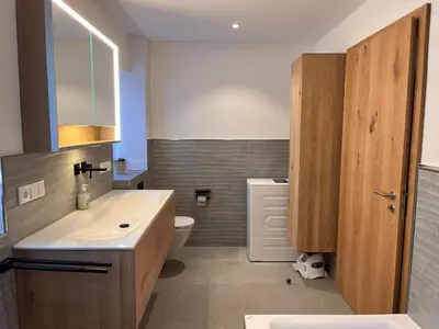 Ein Badezimmer in der Unterkunft Ferienwohnung Trissl