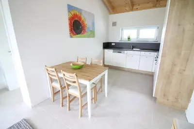Küche/Küchenzeile in der Unterkunft Ferienwohnung Stocker