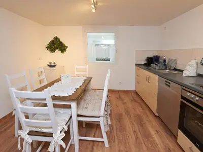 Küche/Küchenzeile in der Unterkunft Ferienwohnung Beim Halt