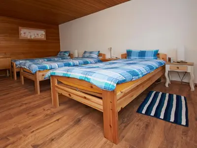 Ein Bett oder Betten in einem Zimmer der Unterkunft Ferienwohnung Beim Halt