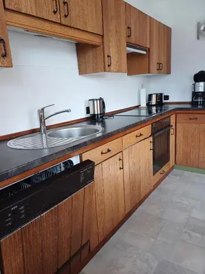 Küche/Küchenzeile in der Unterkunft Ferienwohnung Wenzl