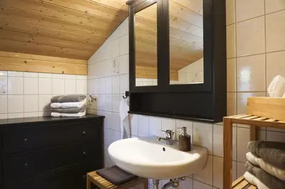 Ein Badezimmer in der Unterkunft Baumgartner Nagerhof | Chiemgau Karte