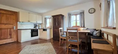 Küche/Küchenzeile in der Unterkunft Baumgartner Nagerhof | Chiemgau Karte
