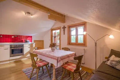 Küche/Küchenzeile in der Unterkunft Bergbauernhof Hinterseebach
