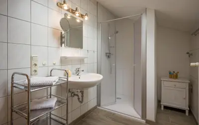 Ein Badezimmer in der Unterkunft Bergbauernhof Hinterseebach