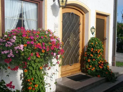 Ein Garten an der Unterkunft Ferienwohnung Rabe