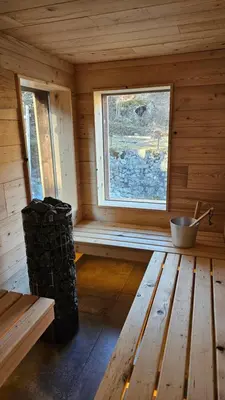 Grundriss der Unterkunft Ferienhaus Achental mit Sauna