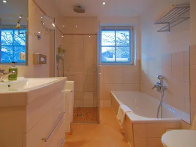 Ein Badezimmer in der Unterkunft Hubertus Apartments