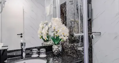Ein Badezimmer in der Unterkunft PLAZA INN Mühldorf