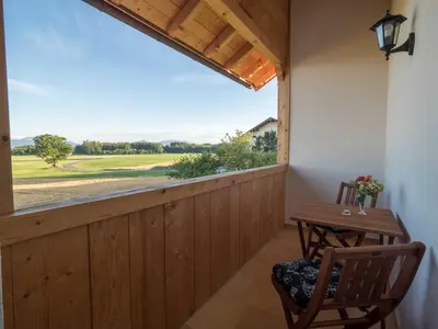 Ein Balkon oder eine Terrasse in der Unterkunft Heimhilgerhof