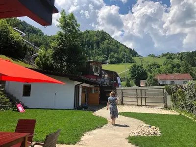 Naturlandschaft in der Nähe des Ferienhauses