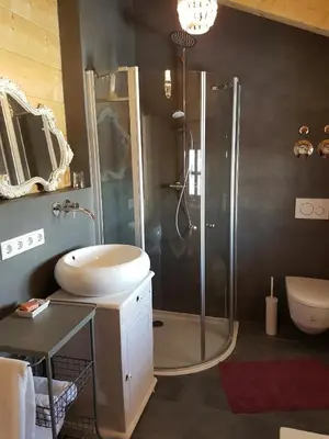 Ein Badezimmer in der Unterkunft Alchemilla
