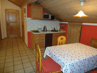 Küche/Küchenzeile in der Unterkunft Ferienwohnung Wingen