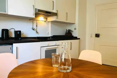 Küche/Küchenzeile in der Unterkunft Charmant Leben im Textilviertel - stilvolle Wohnung - zentral und ruhig