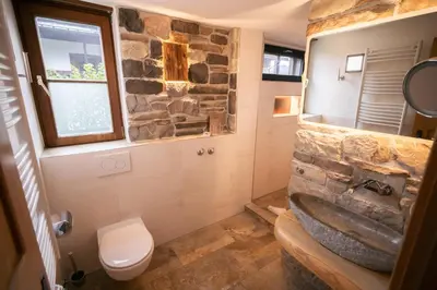 Ein Badezimmer in der Unterkunft Gasthof Ochsenwirt