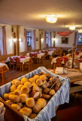 Essen in der Pension oder in der Nähe