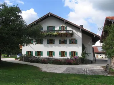 Das Gebäude in dem sich der Bauernhof befindet