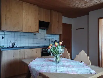 Küche/Küchenzeile in der Unterkunft Zaissererhof