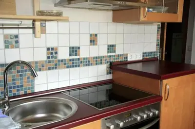 Küche/Küchenzeile in der Unterkunft Wachingerhof