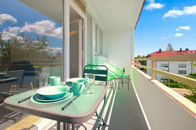 Ein Balkon oder eine Terrasse in der Unterkunft Eddy's Rest & Relax - Munich East