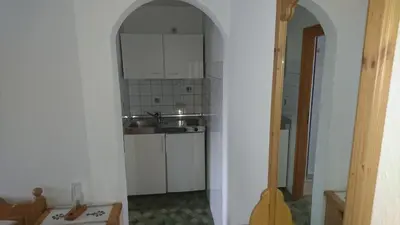 Küche/Küchenzeile in der Unterkunft Ferienwohnung Karl