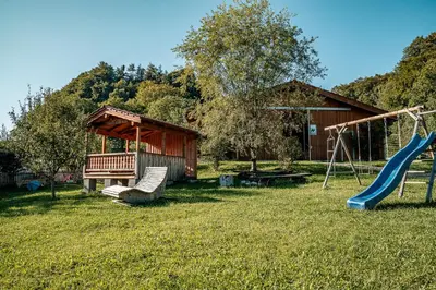 Ein Kinderspielbereich in der Unterkunft Schoberhof