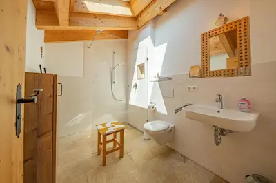 Ein Badezimmer in der Unterkunft Schoberhof