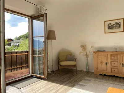 Ein Balkon oder eine Terrasse in der Unterkunft Weberhof