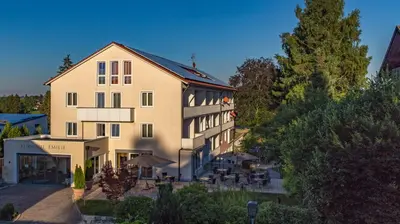 Das Gebäude in dem sich das Hotel befindet