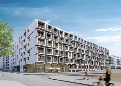 Das Gebäude in dem sich die Ferienwohnung befindet
